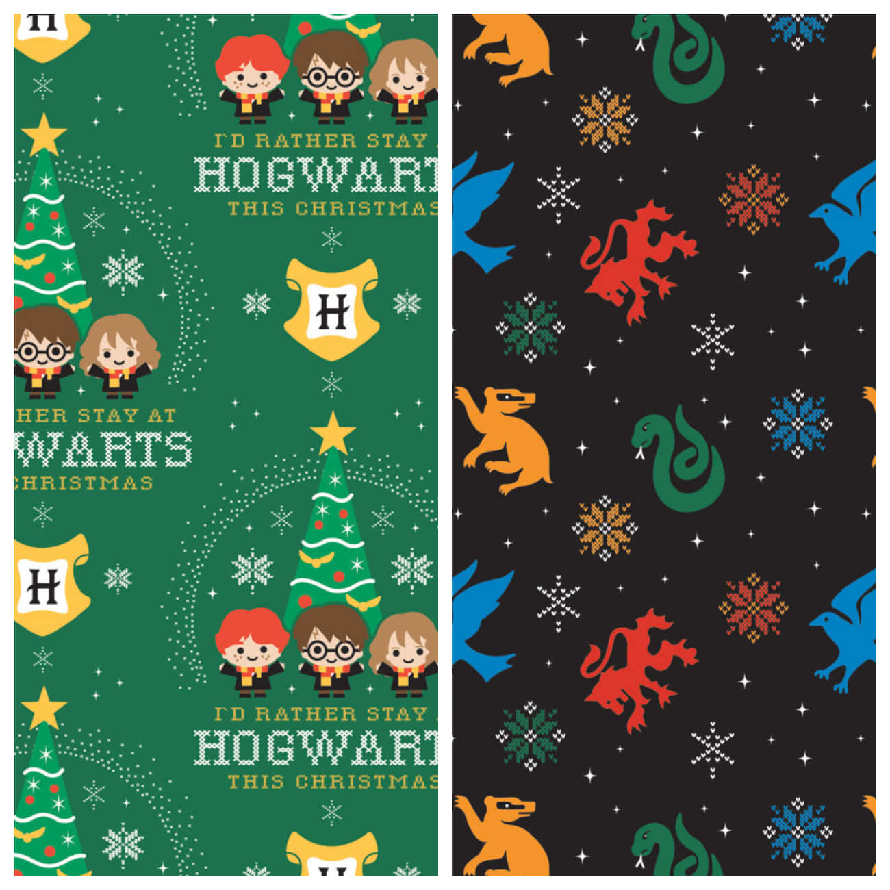 Have A Magical Christmas At Hogwarts Wallpaper