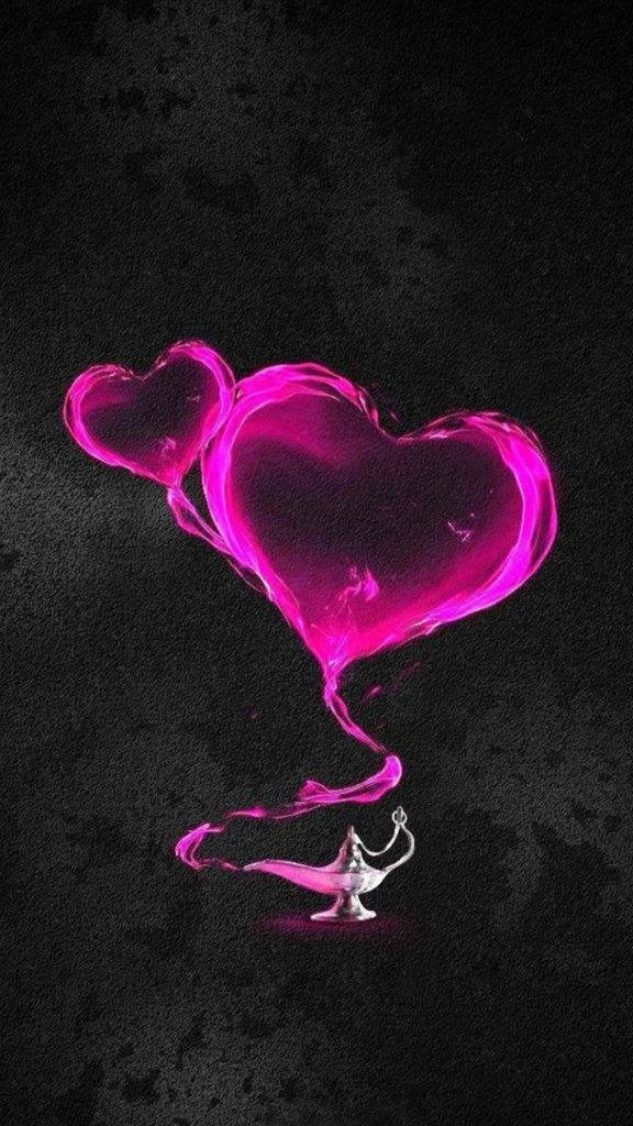 Heart Pink Iphone Wallpaper