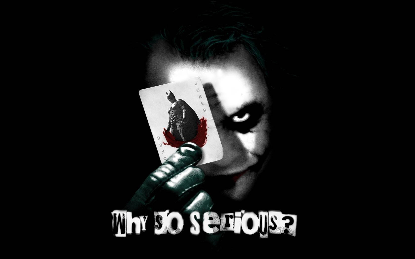 Heath Ledger Joker Why So Serious Wallpaper