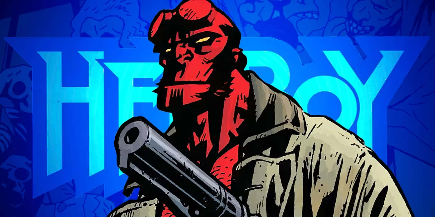 Hellboy Comic Style Artwork Wallpaper