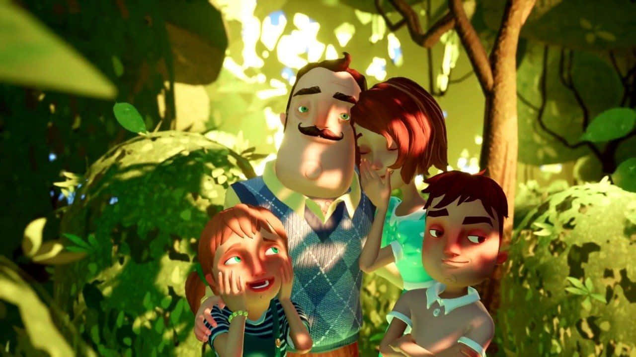 Hello Neighbor Family Wallpaper