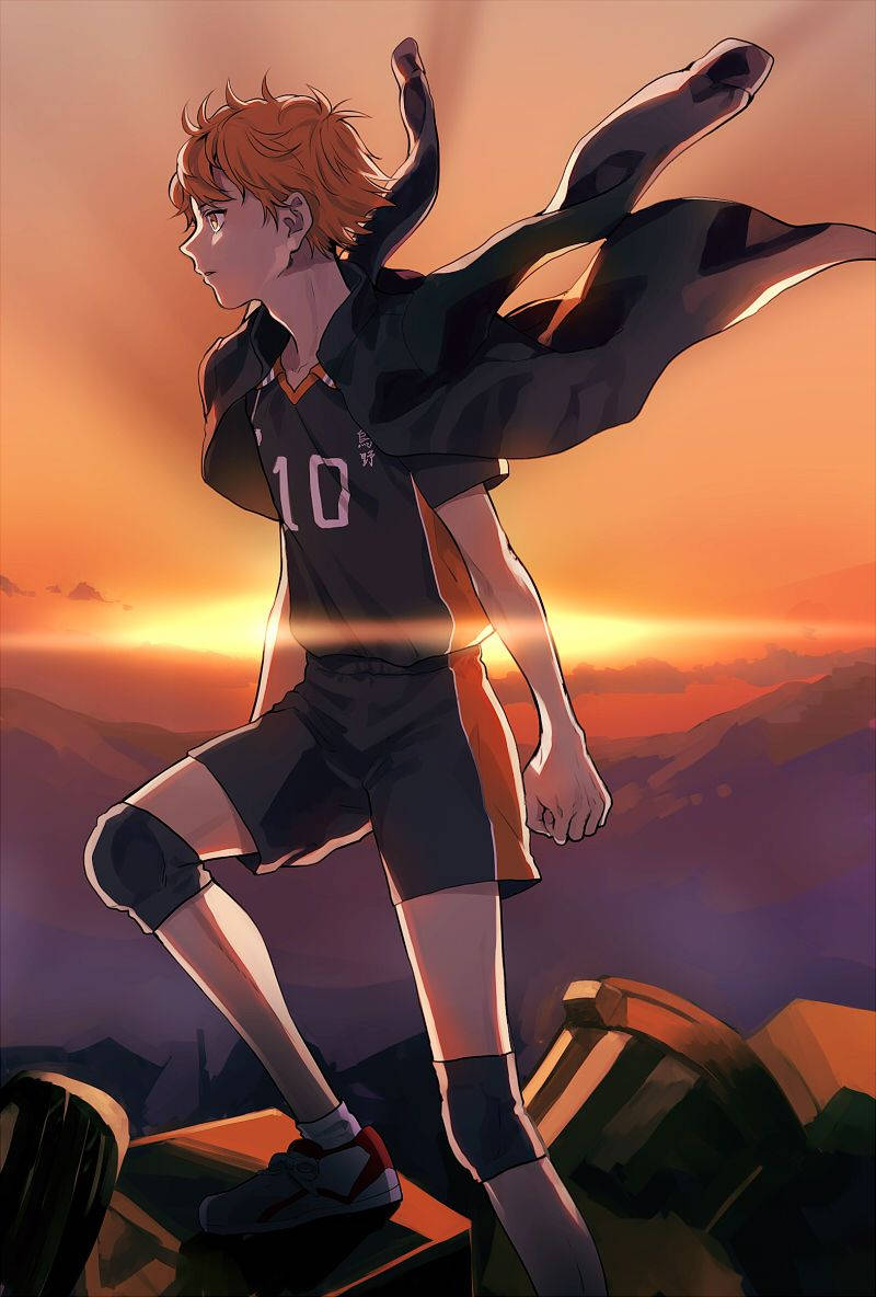 Hinata Shouyou Haikyuu Flying Clothes Wallpaper