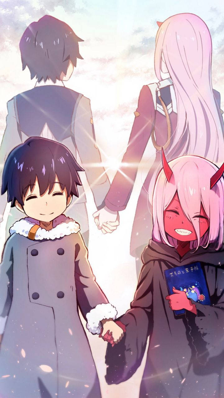 Hiro And Zero Two Reunited Wallpaper