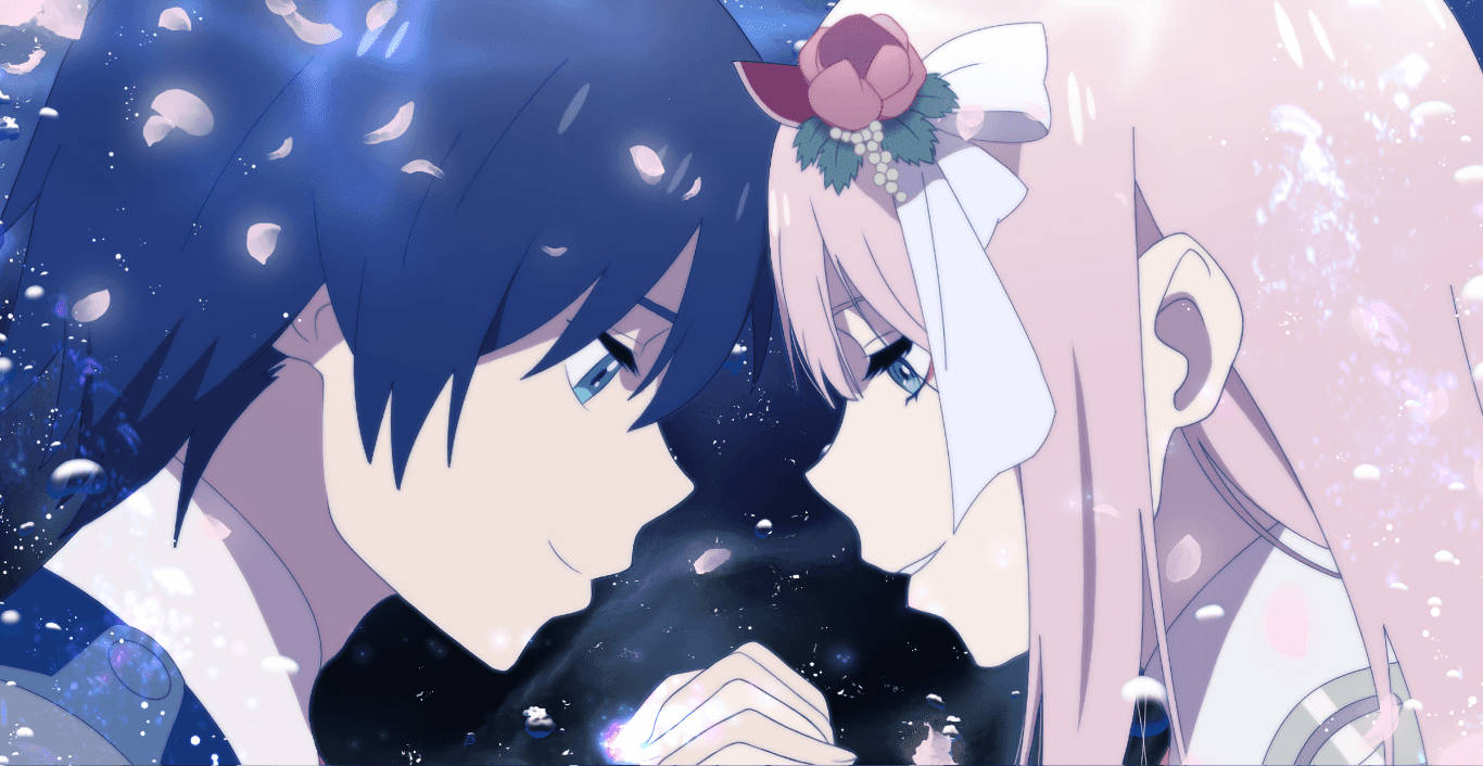 Hiro And Zero Two's Love Proved To Be An Inspiring Symbol Of Hope In Darling In The Franxx Wallpaper