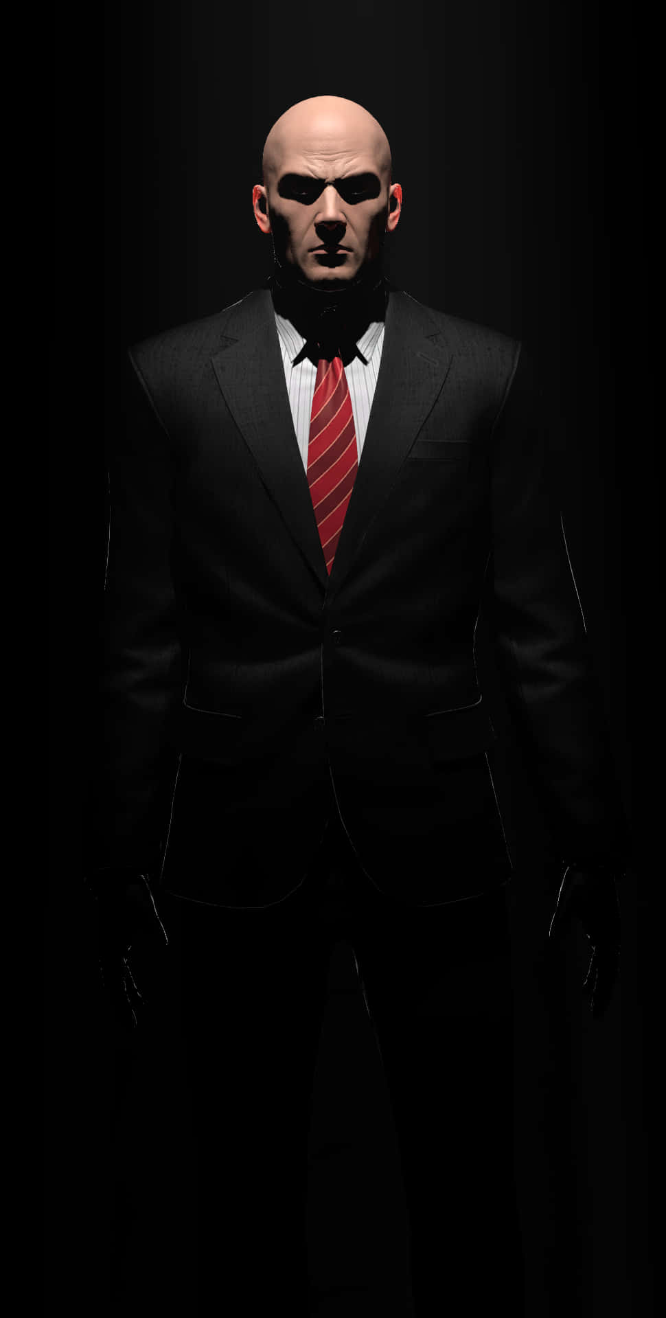 Hitman Agent 47 Staring From The Dark Wallpaper