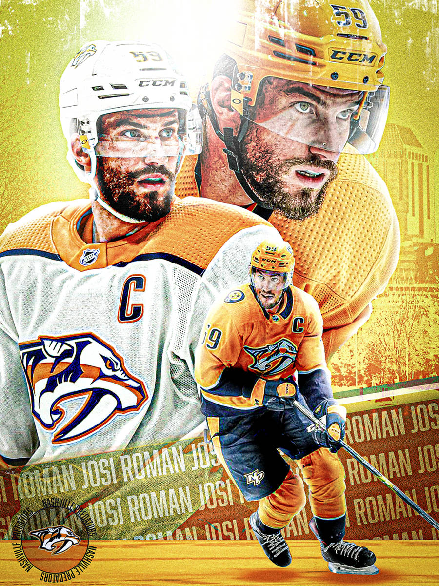 Hockey Star Player Roman Josi Wallpaper