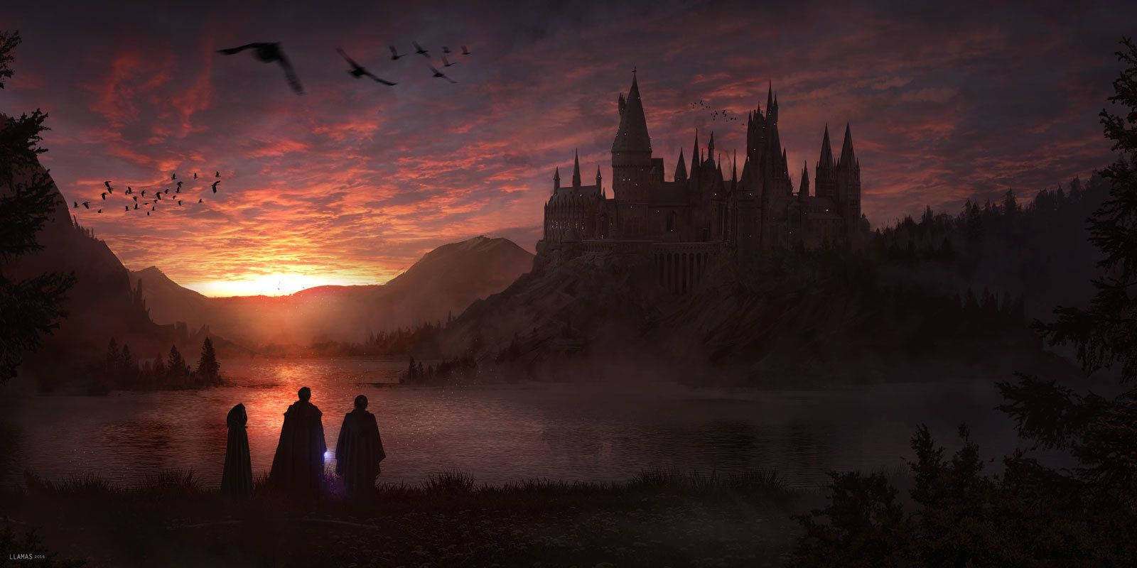 Hogwarts Castle Harry Potter Laptop Wallpaper