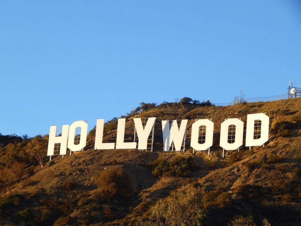 Hollywood Sign Clear Sky Wallpaper