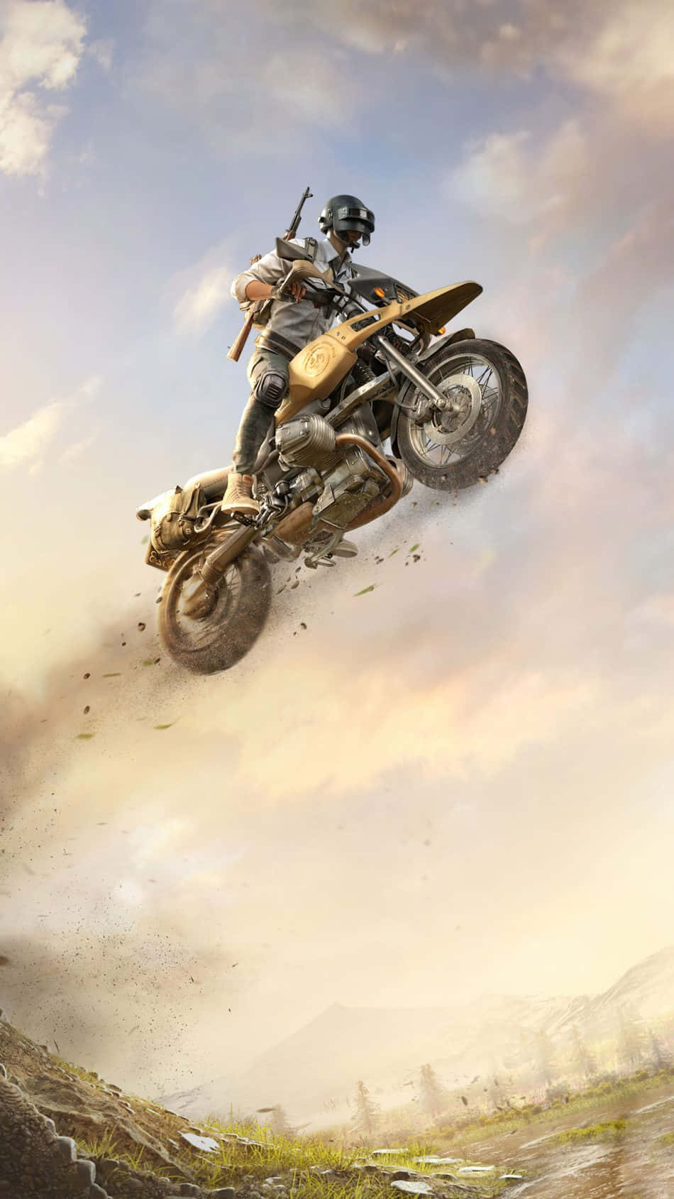 Honda Dirt Bike Pubg Phone Wallpaper