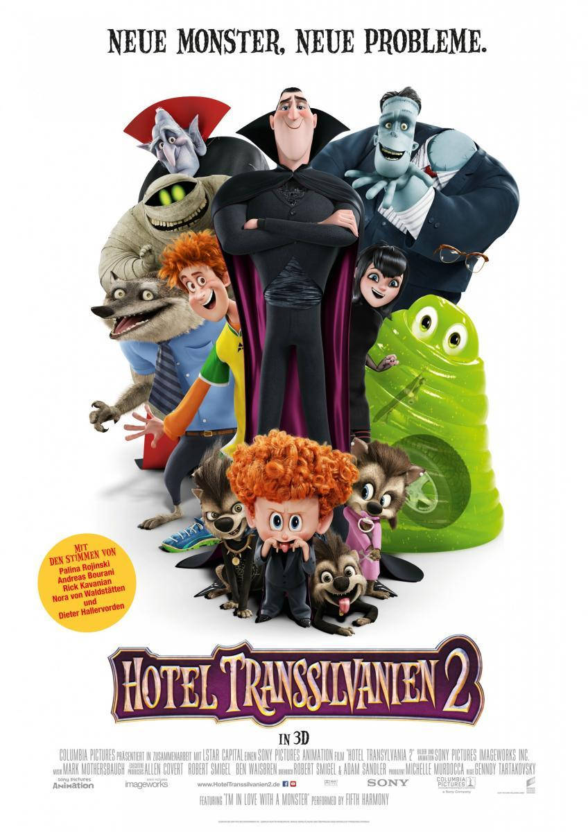 Hotel Transylvania 2 White Poster Wallpaper