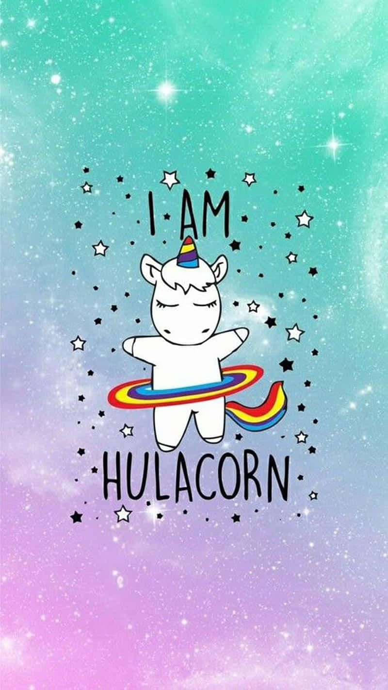 Hula Hooping Unicorn Wallpaper Wallpaper