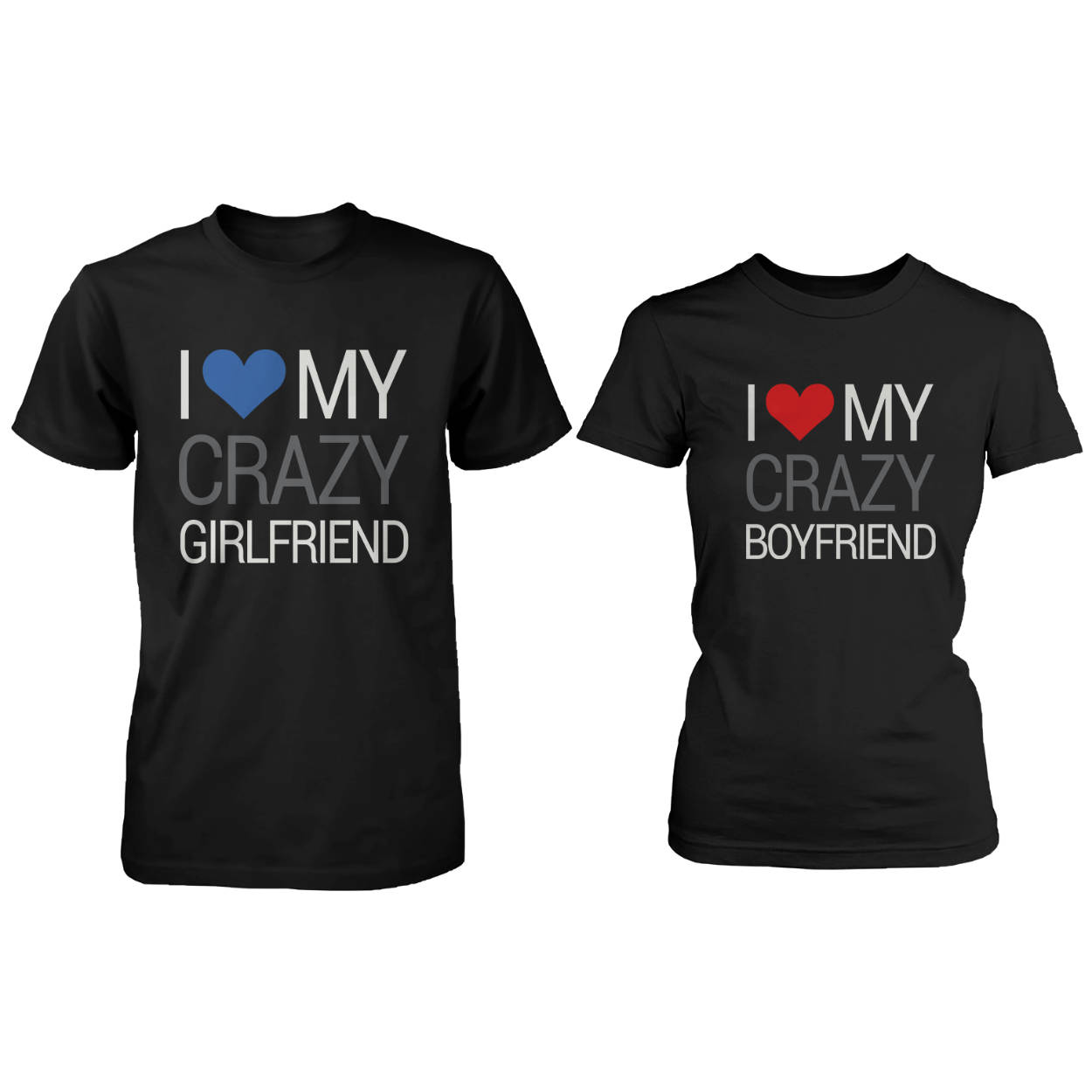 I Love My Girlfriend Cool Couple Black Shirts Wallpaper