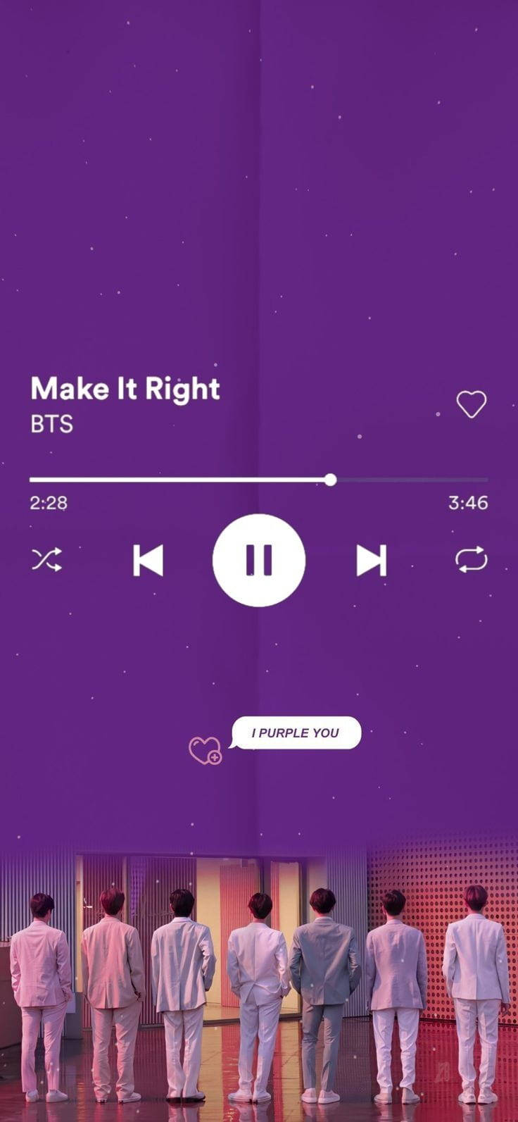 I Purple You Make It Right Wallpaper