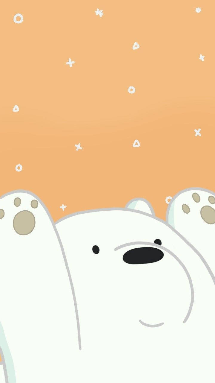 Ice Bear Cartoon Hands In Air Wallpaper