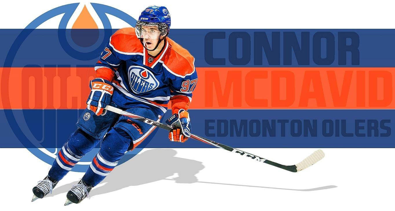 Ice Hockey Player Connor Mcdavid Fan Art Wallpaper