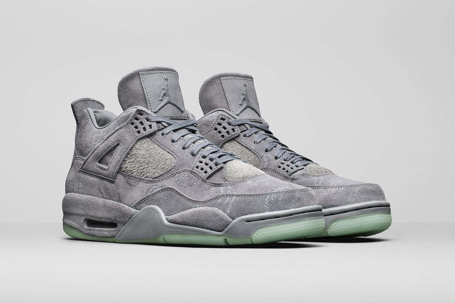 Iconic Air Jordan 4 Sneakers Wallpaper
