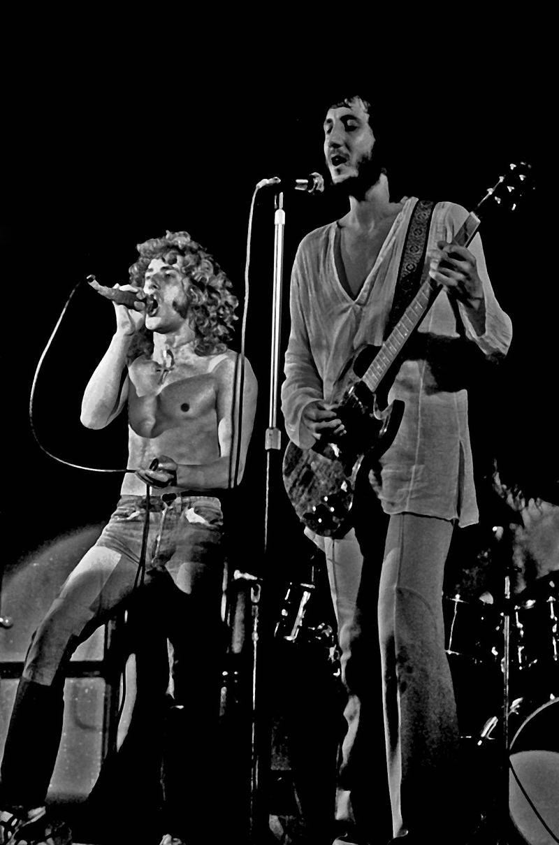 Iconic Music Band The Who - Members John Entwistle & Roger Daltrey Wallpaper