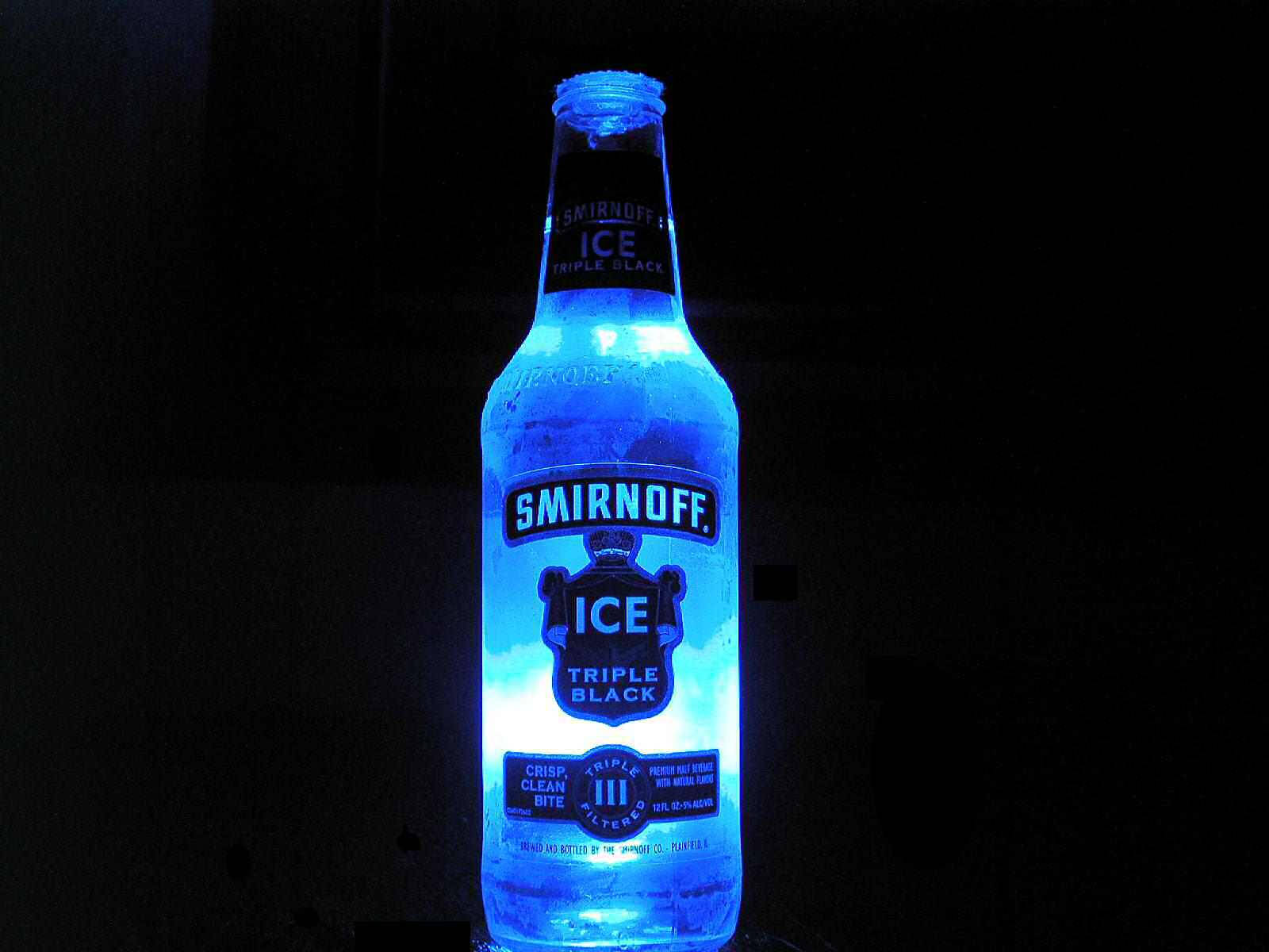 Icy Cold Smirnoff Vodka - The Essence Of Pure Enjoyment Wallpaper