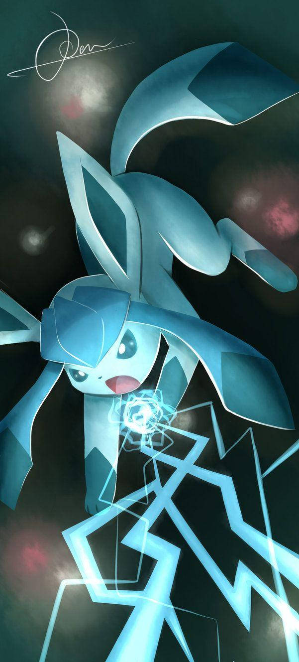 Icy Stare Of Glaceon Wallpaper