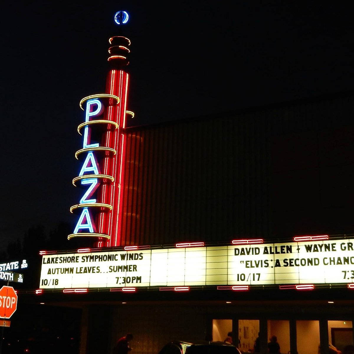 Illuminated Garland Plaza Theater Wallpaper