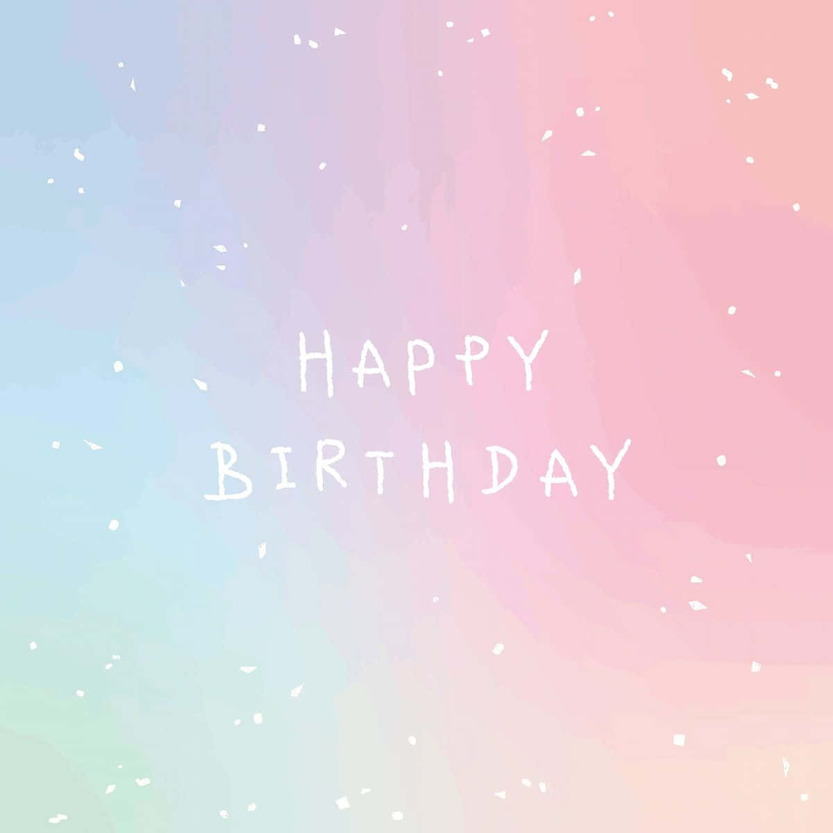 Image A Beautiful Pink Birthday Cupcake With Sprinkles Wallpaper