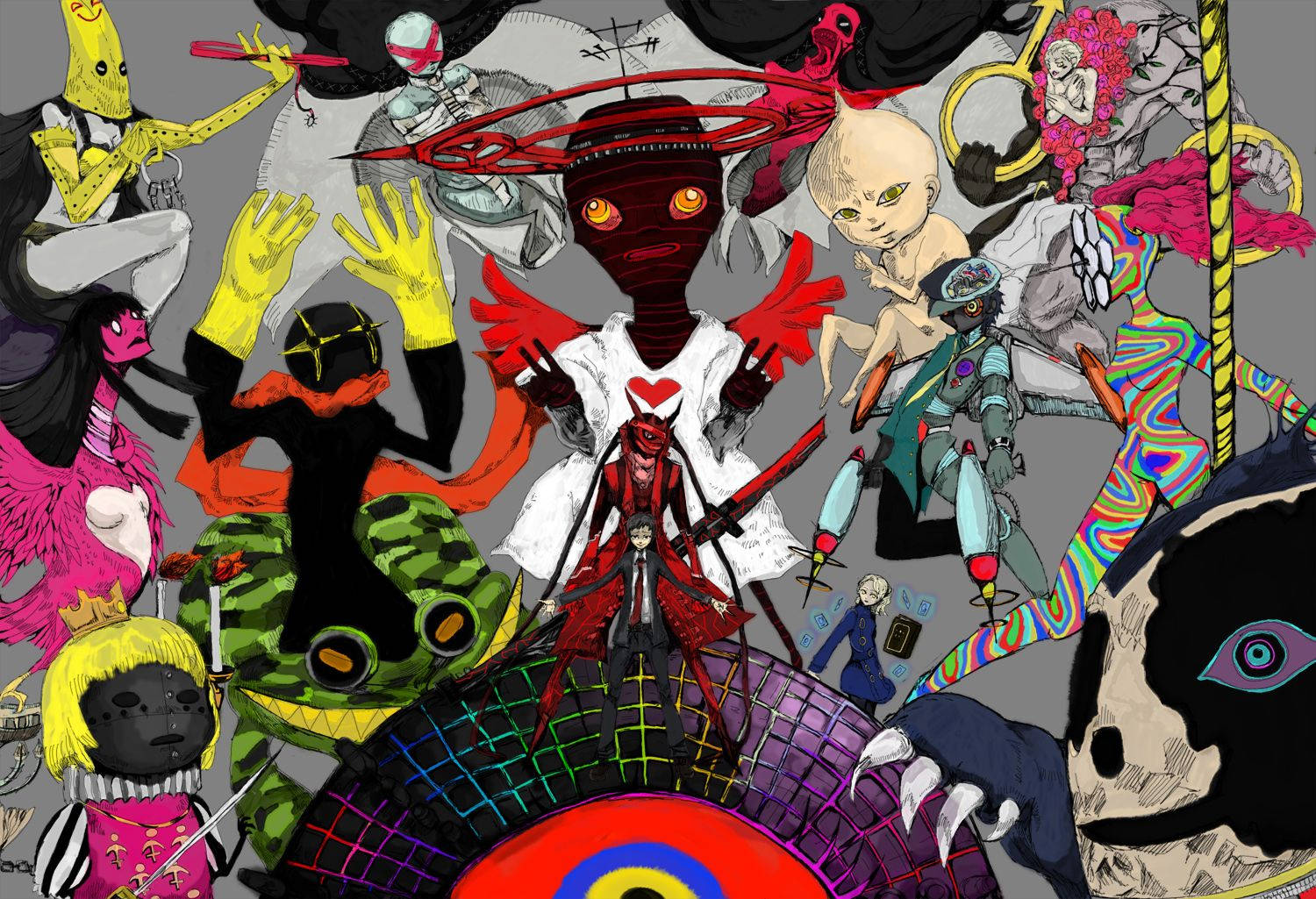 Image A P4 Character Engaging In Voodoo Magic Wallpaper