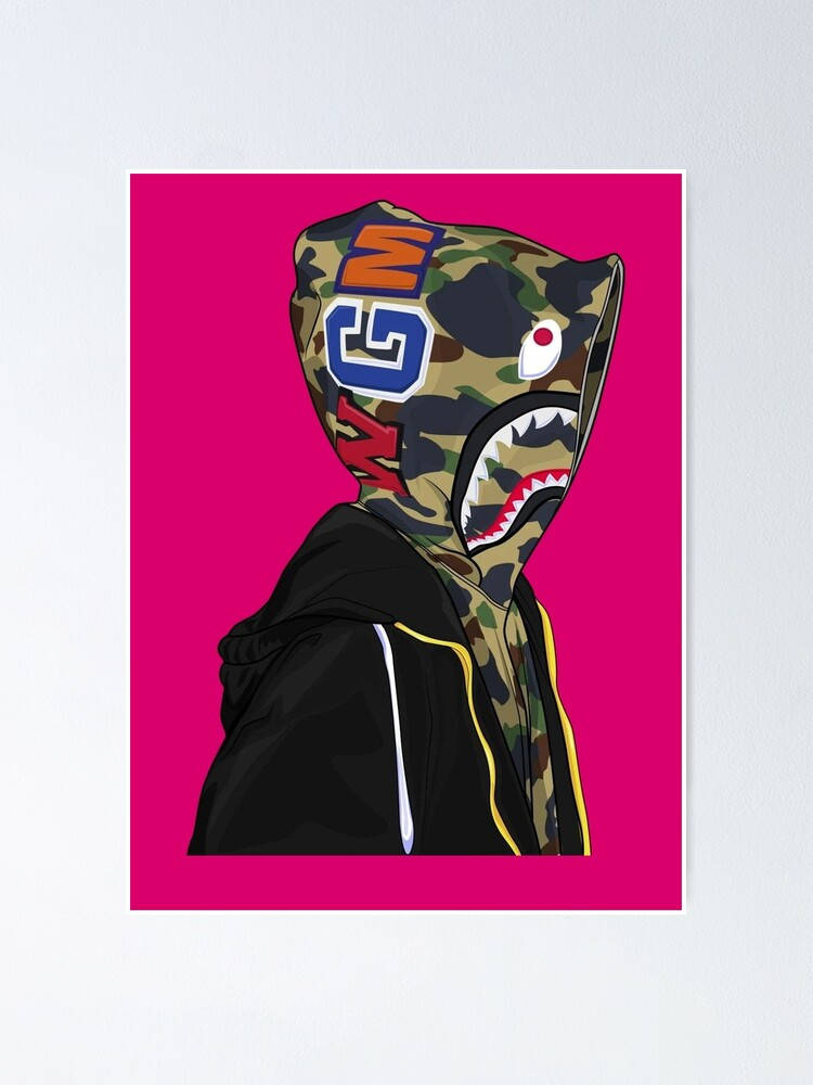 Image Bape Cartoon In Colorful And Wacky Outfit Wallpaper