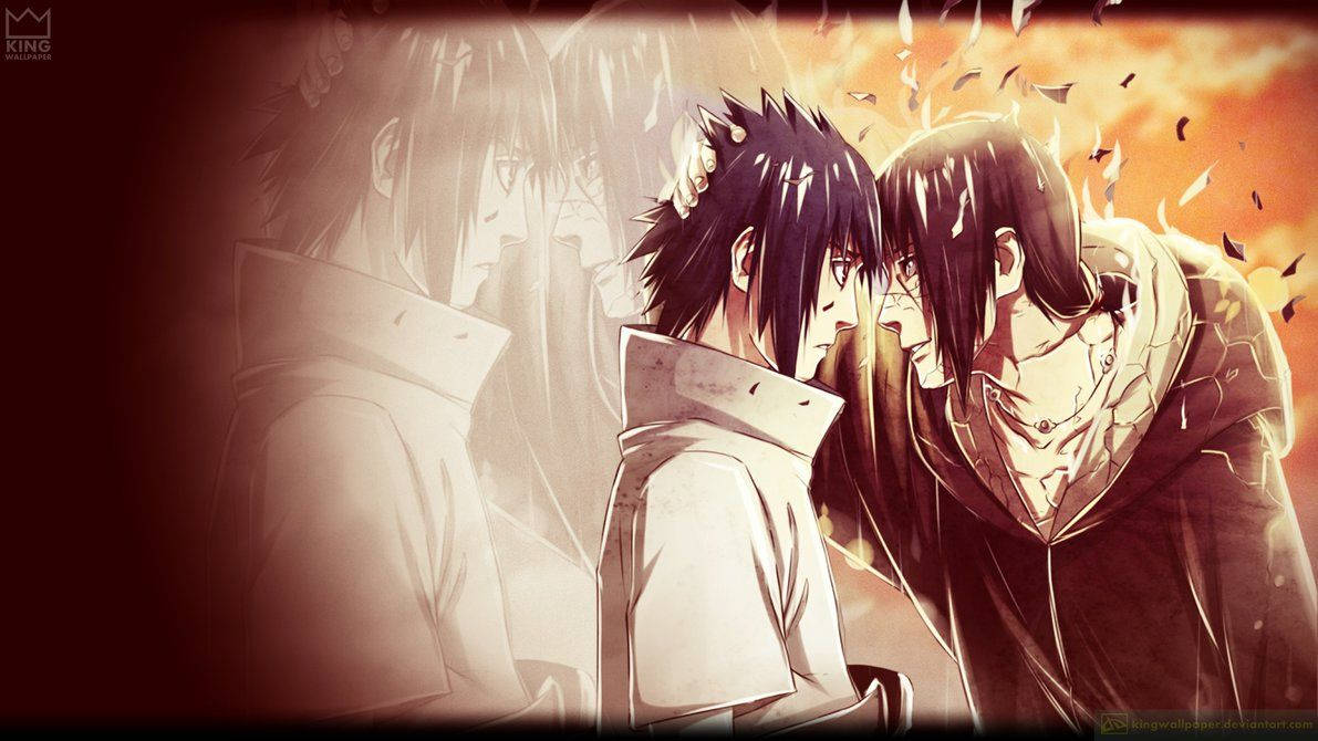 Image Naruto Itachi And Sasuke Sharing A Moment Wallpaper