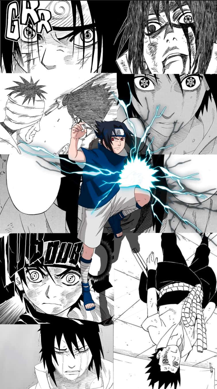 Image Naruto's Rival - Sasuke Manga Wallpaper