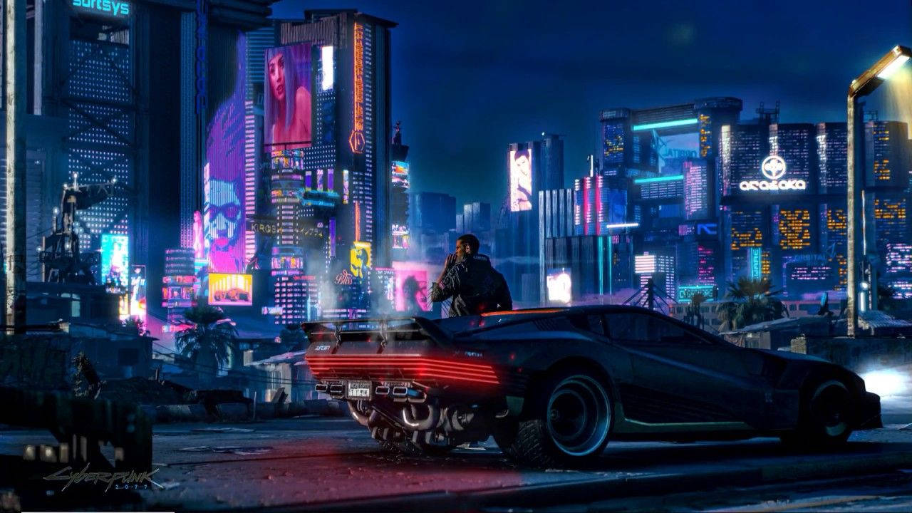 Image Night Comes Alive In Cyberpunk 2077 Wallpaper