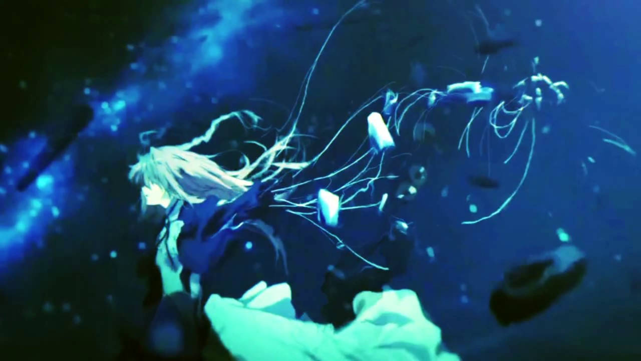 Image Violet Evergarden Exploring The Underwater World Wallpaper