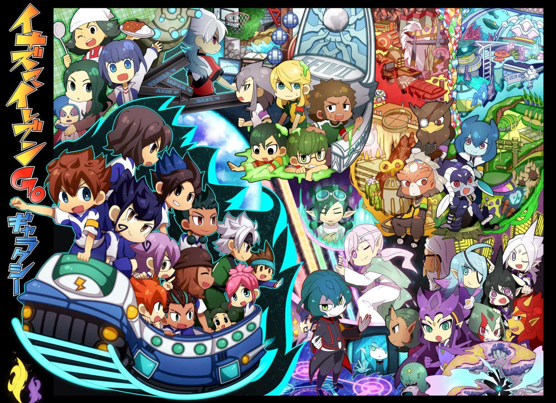 Inazuma Eleven Characters Collage Wallpaper