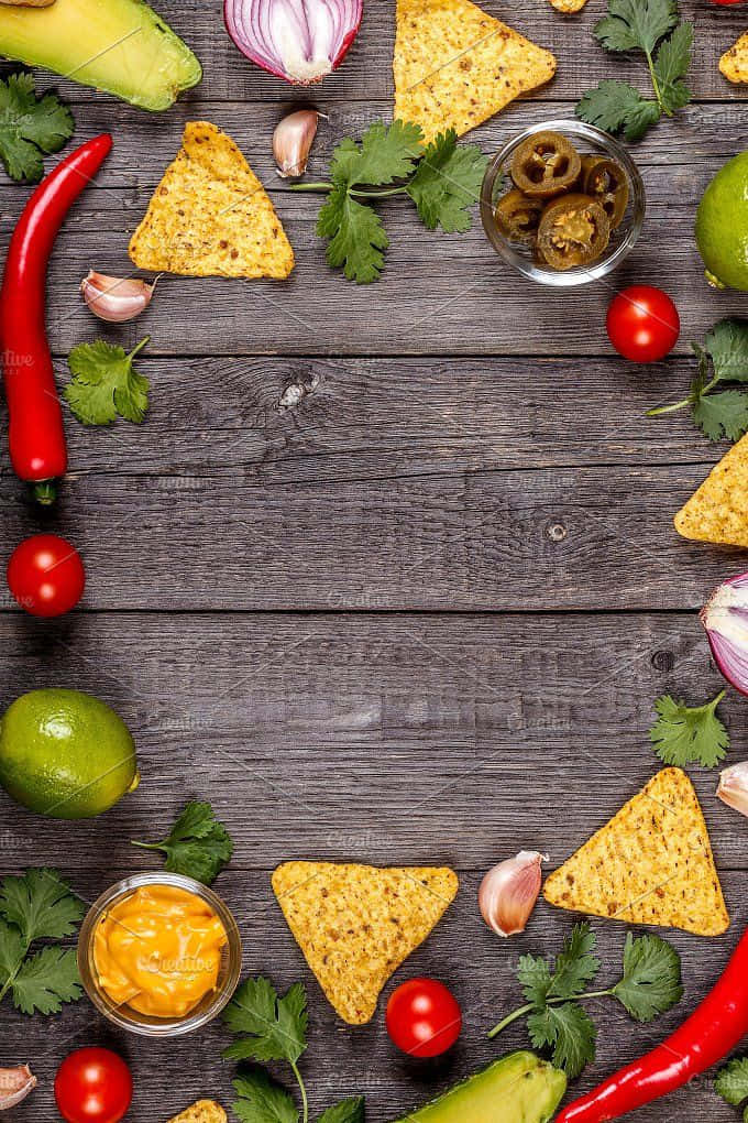 Ingredients Mexican Food Nachos Wallpaper