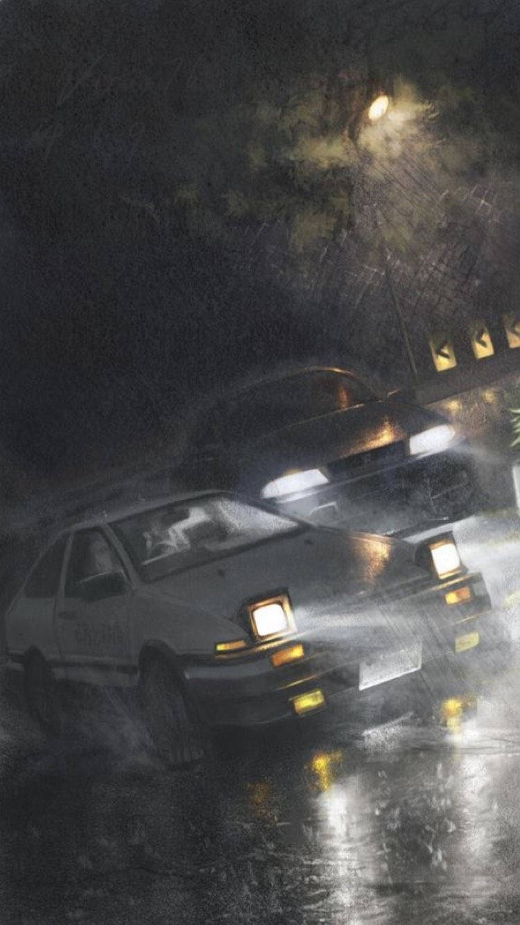 Initial D Vintage Aesthetic Wallpaper