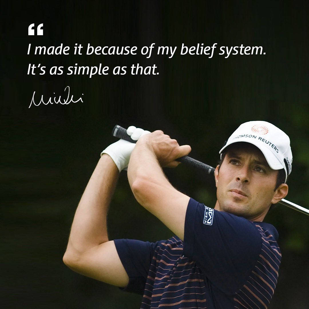 Inspiration From Champion - Mike Weir's Quote Wallpaper