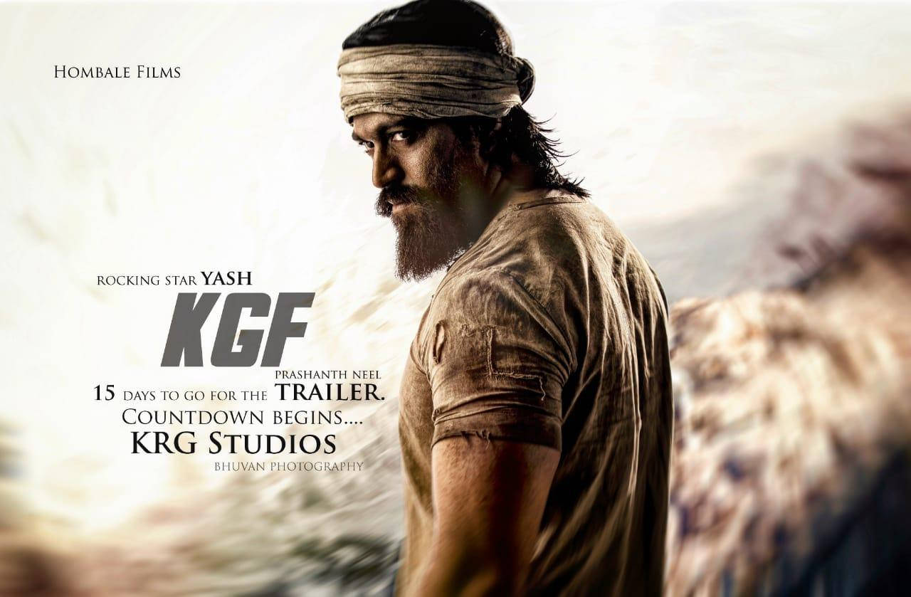 Intense Yash From Kgf Movie Trailer Wallpaper