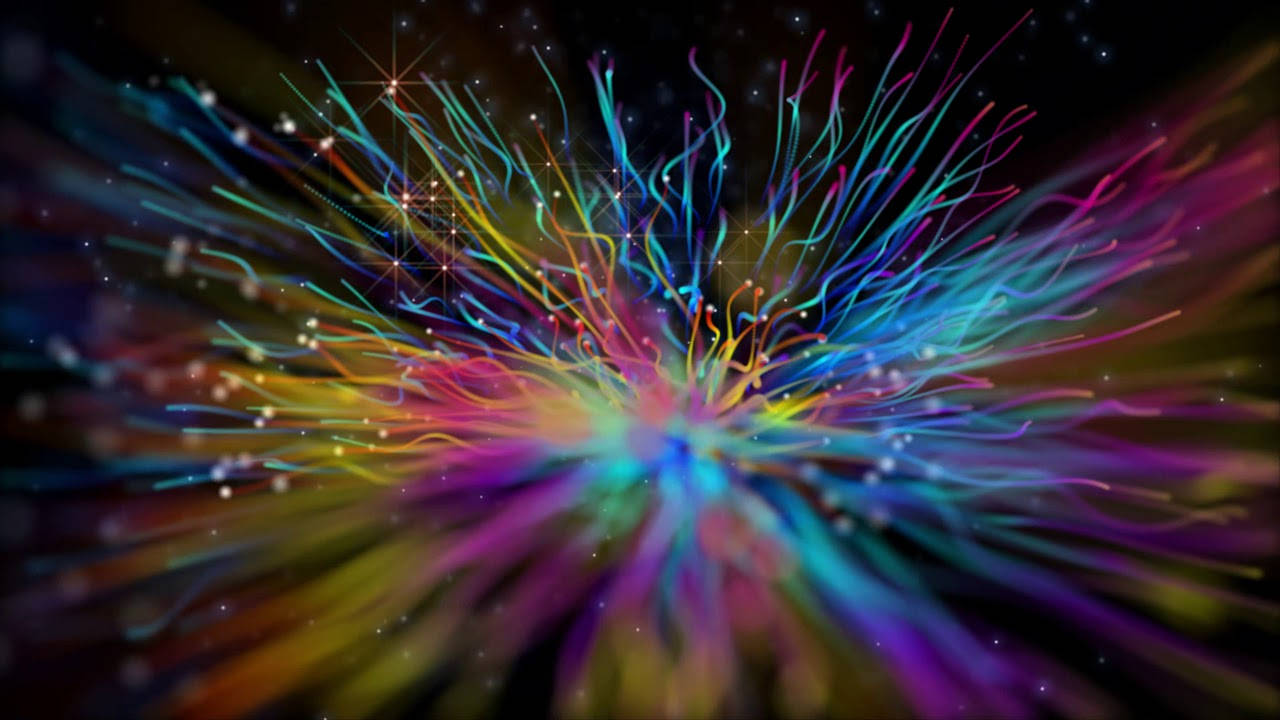 Interactive Rainbow Spark Wallpaper