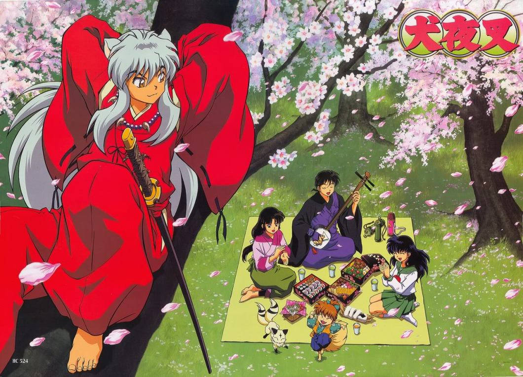 Inuyasha And Friends Picnic Wallpaper