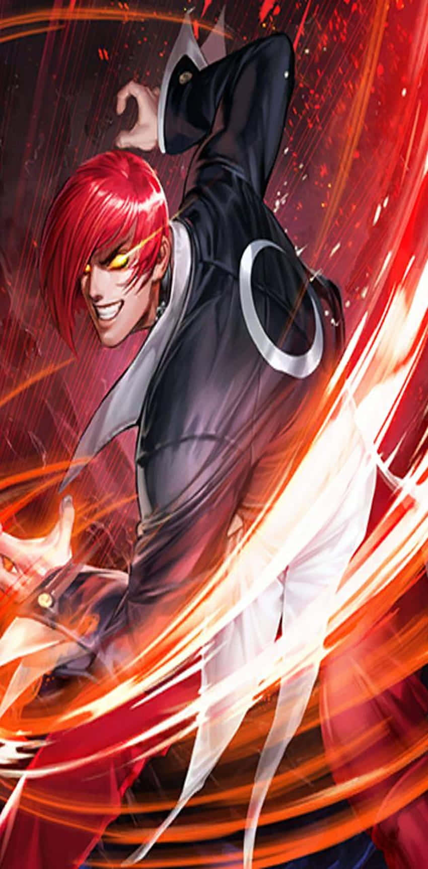 Iori Yagami In Action. Wallpaper