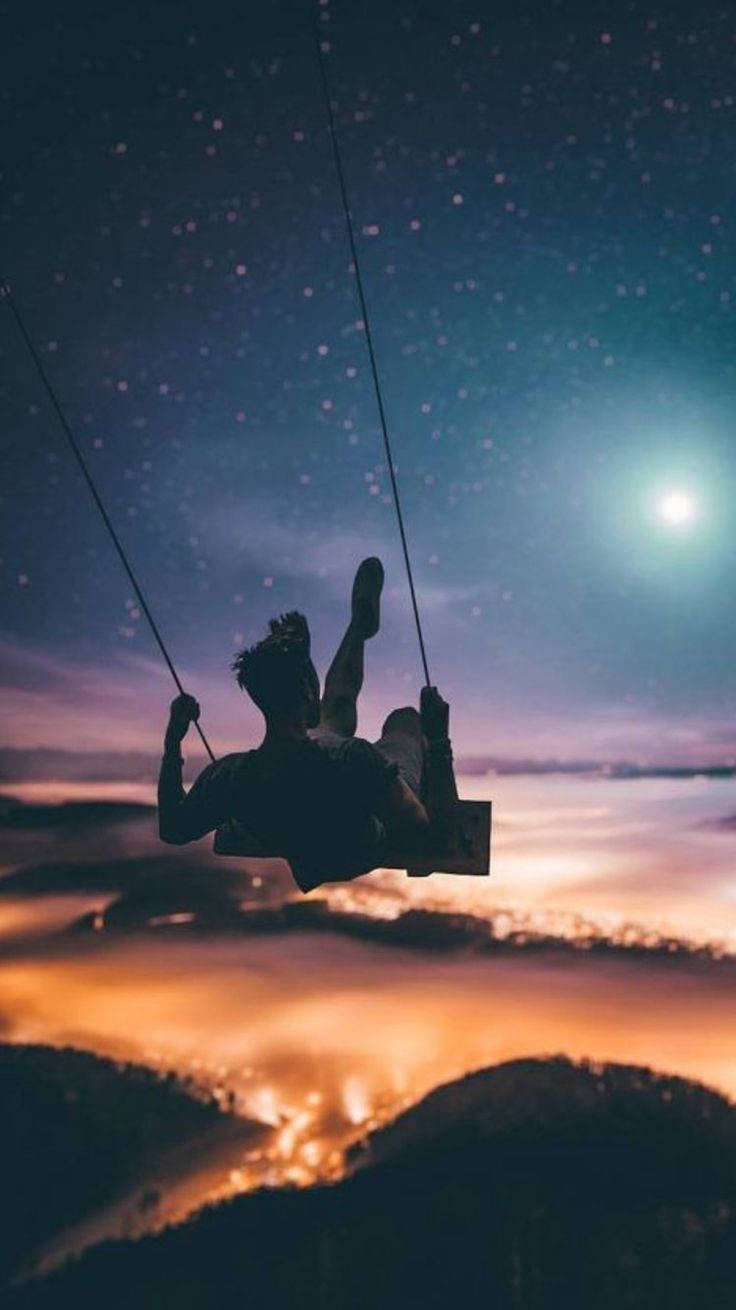 Iphone 6s Live Graphic Sky Swing Wallpaper