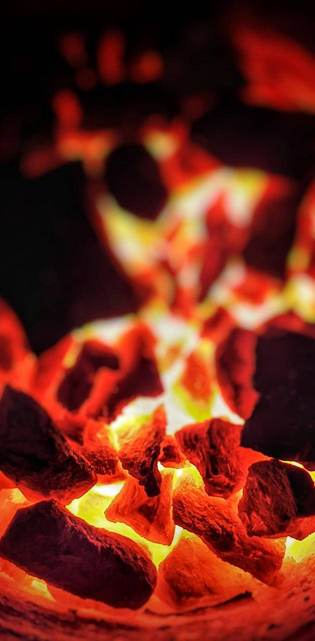 Iphone Charcoal Grill Fire Wallpaper