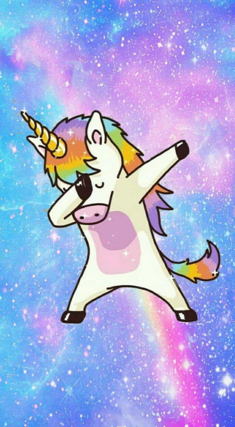 Iphone Unicorn In Dabbing Pose Wallpaper