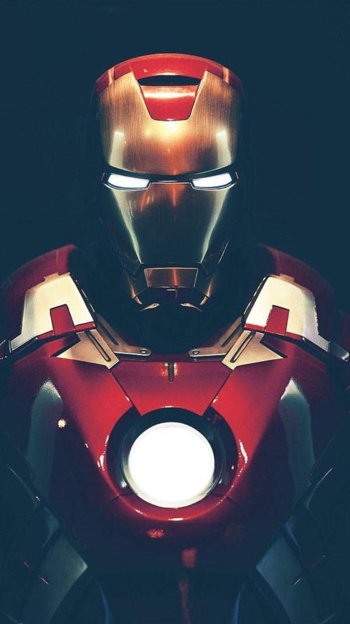 Iron Man In Mark 3 Suit Flying Into Battle Wallpaper