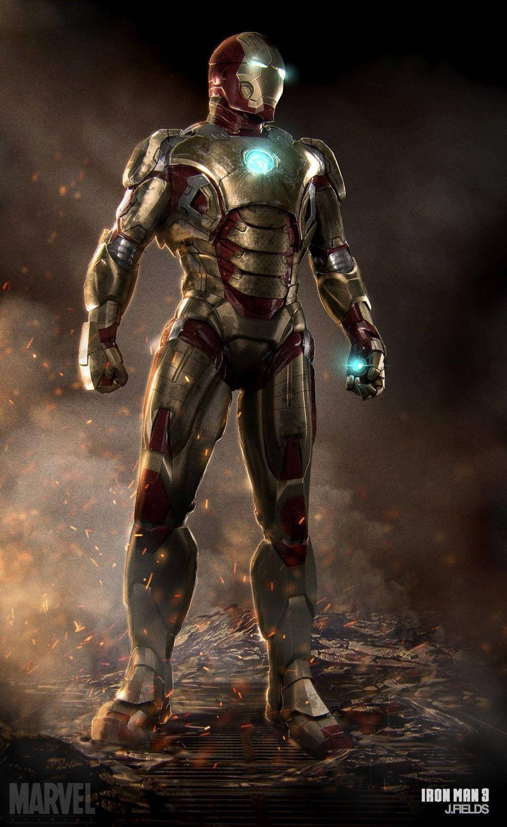 Iron Man Mark 3 Poses In Front Of The Camera Wallpaper