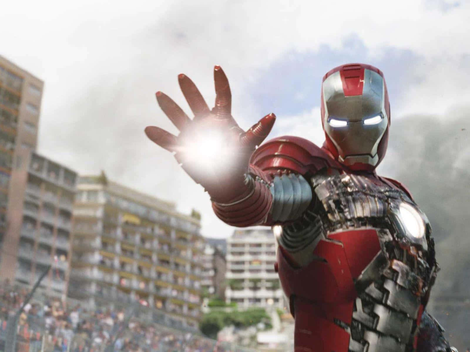 Iron_ Man_ Power_ Blast Wallpaper