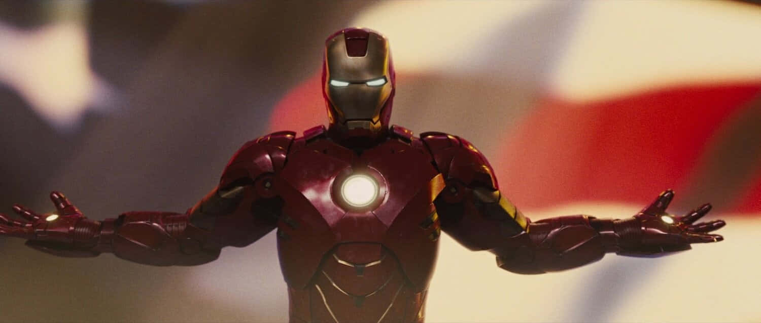 Iron Man2 Armored Hero Stance Wallpaper