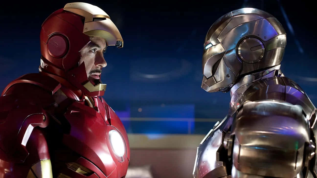 Iron Manand War Machine Face Off Wallpaper