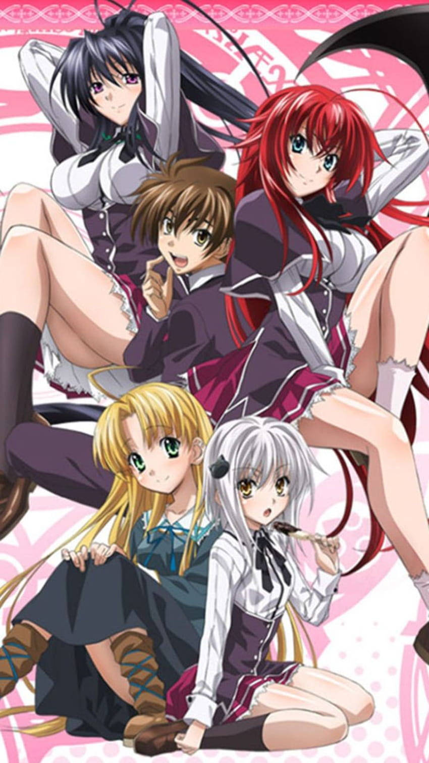 Issei Surrounded By Girls High School Dxd Wallpaper