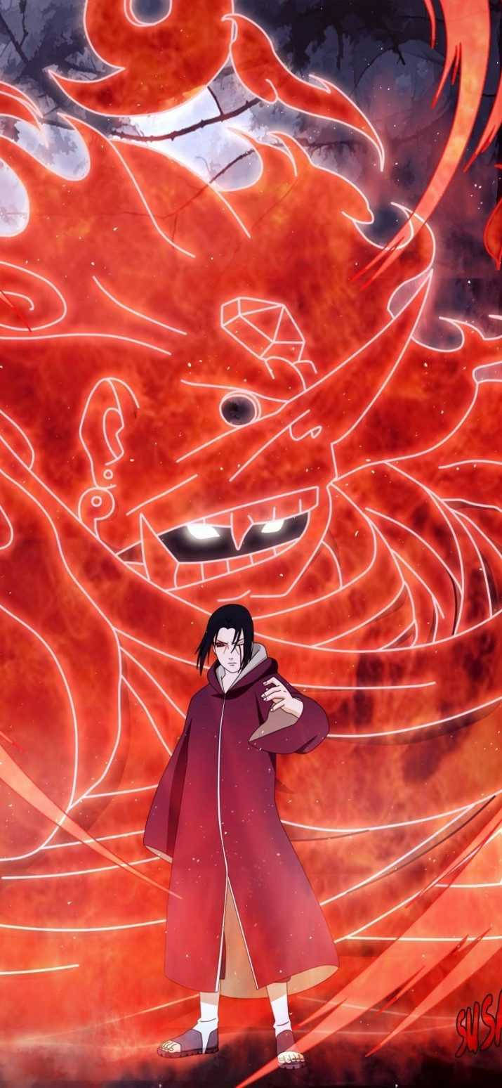 Itachi Uchiha And Susanoo Wallpaper