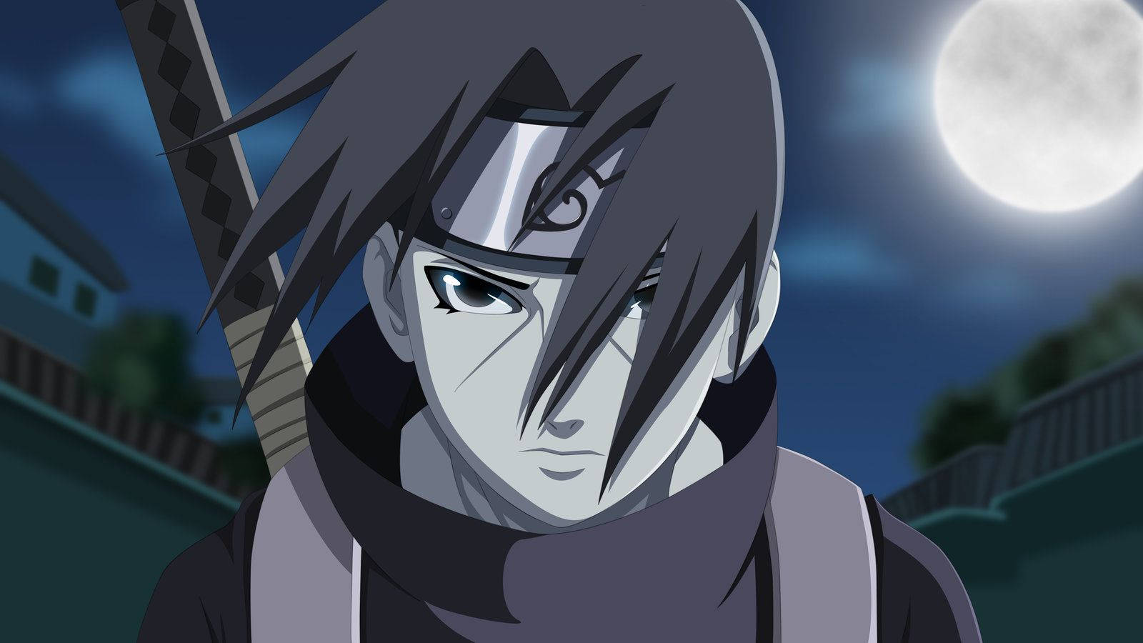 Itachi Uchiha From Konoha Anbu Black Ops In Action Wallpaper